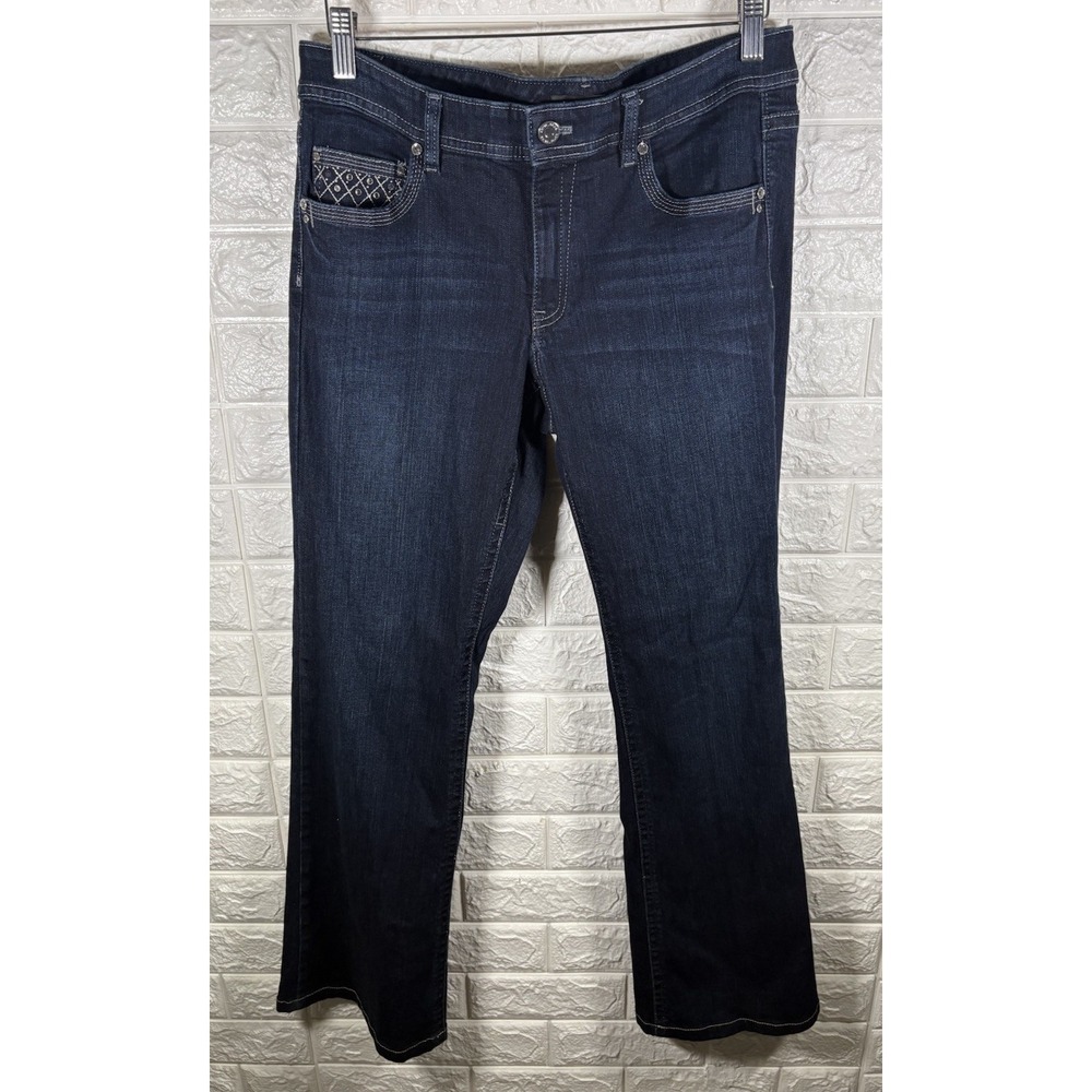 White House Black Market Dark Blue Boot Cut Jeans